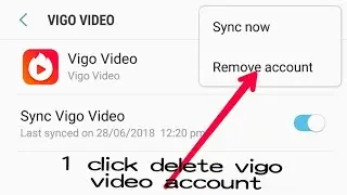 how to delete vigo video account