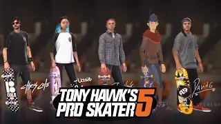 Tony Hawk's Pro Skater 5 - All Skater Characters and Maps (SHOWCASE)
