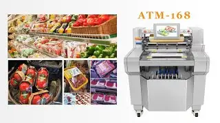 ATM 168 Conveyor packaging line of plastic cling film wrap packaging machine