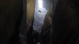 Exploring the abyss. Searching for bats. #caving #cavelife