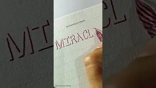WOW !  3d shadow calligraphy that pops off the page😍 #3d #calligraphy #art