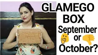 GLAMEGO  box September 2018 or October 2018 🤔🤐😷