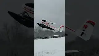 [RC Airplane] AeroScout S 2 in the Snow! Enjoying Winter Flight with Floats ❄️✈️