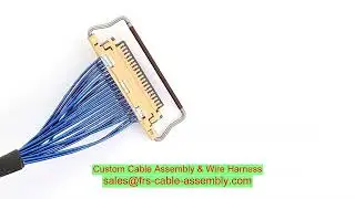 imaging endoscope micro coax custom cable assembly waterproof RS 485 Moldex to LEMO IP67 LSZH jacket