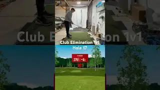 Club Elimination 1v1 at Bliss Creek Hole 17 #garagegolf #golf #golfswing #golfsimulator #rapsodo