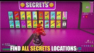 LAMA WARS ZONE WARS UNC MAP FORTNITE CREATIVE - FIND ALL SECRETS LOCATIONS (SECRETS CODE)
