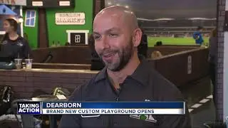 New custom playground opens for kids in Dearborn