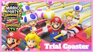 ♡Super Mario Party Jamboree + Jamboree TV - Carnival Coaster (Trial Coaster) Peach Gameplay♡