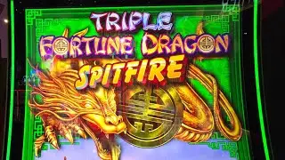 Triple Fortune Dragon Spitfire Jackpot Handpay $20 Max bet Bonus.#slot #casinogame #jackpot #casino