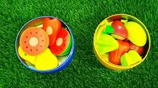 Satisfying Video | 6 Rainbow Fruit Toys Cup & Cutting Slime ASMR