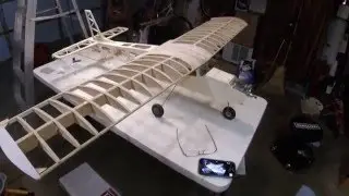 RC plane build: Eagle II ready to cover.