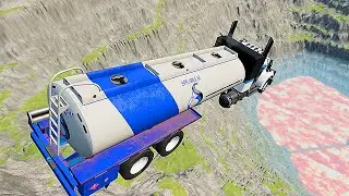 Leap Of Death Cars Jump BeamNG Drive #9 | Crash BoomKing