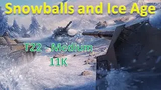 World Of Tanks T-22 MEDIUM - Snowballs and Ice Age Return to Arcade Cabinet (11K)