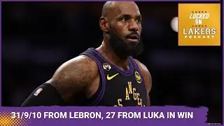 Lakers BOUNCE BACK Behind 31/9/10 from LeBron, 27 From Luka, Beat Hawks 141-116