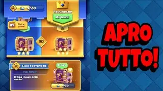MEGA CHEST OPENING di TUTTO il PASS ROYALE! 98 RICOMPRESE! Clash Royale ITA #clashroyale 