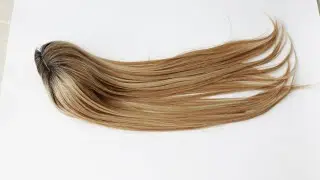 Rooted Clip on Topper Hairpieces For Women With Thinning Hair On Top Of Head