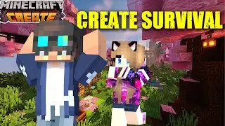 Making the ULTIMATE FARM in create MODE  #shorts #minecraftlive