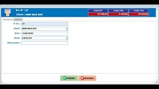 Projet d'application de bureau Access 