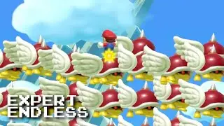 Expert Endless: Learning to Fly... For 8 Minutes (Mario Maker 2, Switch 2)