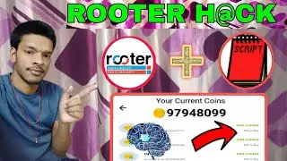 Rooter app coin add trick | rooter refer trick 2021 rooter app unlimited coin script Rahultech🤑