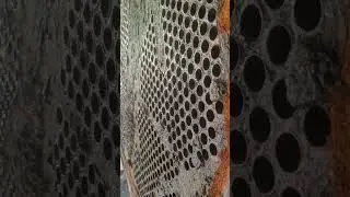 turbine condenser tube view in open condition