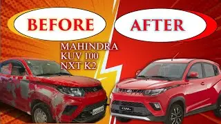 Mahindra KUV100 NXT K2 Full Body Painting | Step by Step Car Repainting Process |@RajEditorDeulghat 