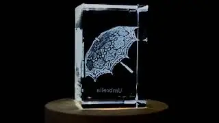 Unique 3D Engraved Crystal Umbrella - Stylish Vintage FSVINT-20