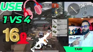 PUBG Boys Attitude😱1 vs 4| Wasleyaar FR Gaming| Use🎧That's what it takes| Rush Gameplay| SMG Ak47