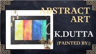Easy new abstract art   demo  , Asan neye abstract painting demo, abstract drawings, painting types