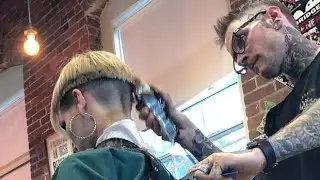 My girlfriend extremely super classical short Buzzcut hairstyles#blade Bob haircuts#bowls Haircut
