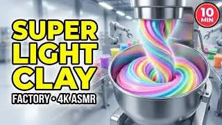 10 Minutes Inside a Super Light Clay Factory (4K) &ndash; Oddly Satisfying ASMR Production Line