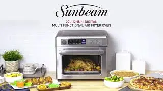 22L 12-In-1 Digital Multifunctional Air Fryer Oven | Compact with Nutricrisp&trade; Technology | Sunbeam
