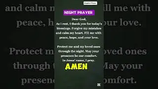 Night prayer 🙏🤲 #KingdomPrayer#ChristianPrayers#DailyPrayer#PrayerForToday