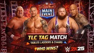 TLC TAG TEAM MATCH | Randy Orton & Dusty Rhodes vs Otis & The Rock | WWE 2K25