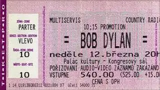 Bob Dylan 1995 Spring Tour of Europe - Prague, Czech Republic 12 March 1995
