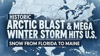 Historic Arctic Blast & Mega Winter Storm Hits U.S. Snow From Florida to Maine#ArcticBlast#USWeather
