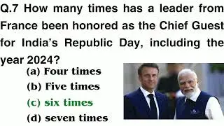 REPUBLIC DAY 2024 GK QUIZ QUESTIONS & ANSWERS || MCQs👀🎓