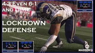 4-3 Even 6-1 and DIME Madden 24 Defensive Scheme