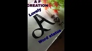 Lovely A word status with romantic song