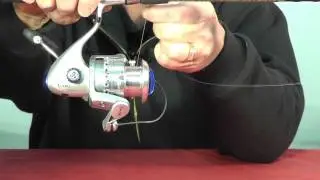HOW TO Tie MONO and BRAID  Fishing Line to Spinning Reel Spool  Easy and Strong