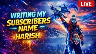 Writing My Subscribers Name LIVE ✍️🔥 Join Now 🧡!1.5k special 🎀💚💛🖤✨!01