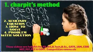 CHARPIT'S METHOD for solving nonlinear partial differential equation. #shorts #english# bengali#cbcs
