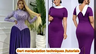 Simple Dart Manipulation Tutorials: How to transfer darts from one position to another easy DIY 