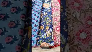 Pure Hand Block Printed Indian Cotton Fabric Dress Material #blockprint #manufacturer #trending #art