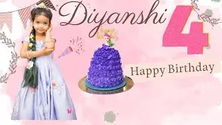 Diyanshi 4th Birthday Party  | Birthday Celebrations | Video | USA