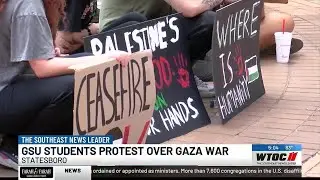 Georgia Southern students protest over Gaza war