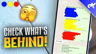 See Hidden Text from Screenshot (Blue, Red & Yellow) || Check What's Behind This Paint!! 🫣