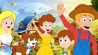 Фермер в долине &mdash; детская песенка &mdash; стишок для детей &mdash; обучающее видео