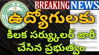 TS Government issued Latest Circular Memo |ఉద్యోగులకు కీలక సర్య్కులర్ జారీ చేసిన ప్రభుత్వం