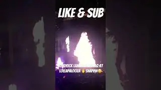 Kendrick Lamar In Chiraq At Lollapalooza #kendricklamar #chicago #4000watchtime #chiraq #2023